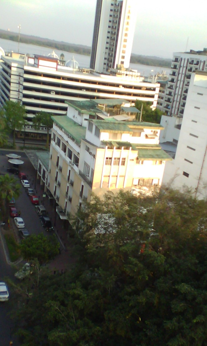 A view from the 10th floor of the Unipark Hotel.