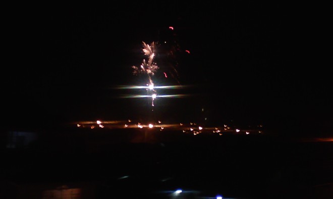 Fireworks over Cuenca